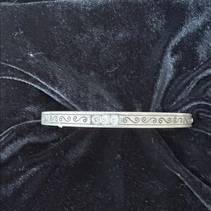 Silver Engraved Bangle Bracelet